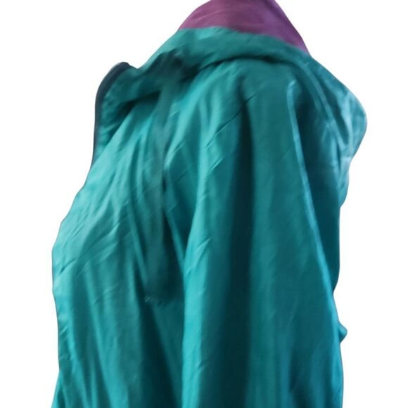 Prana Windbreaker Jacket Womens M Fiona Anorak Blue Green Teal Purple Pre-owned - Picture 5 of 11